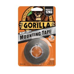   Gorilla Heavy Duty Mounting Black Tape Fekete Kétoldalas Ragasztószalag 2,54cm x 1,52m
