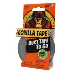   Gorilla Tape Handy Roll 9,14m x 25mm Fekete Extra Erős Ragasztószalag