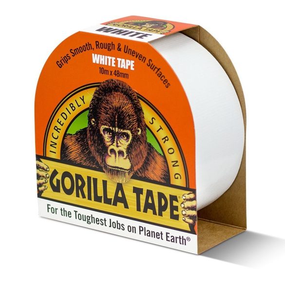 Gorilla Tape White Fehér 10m x 48mm Extra Erős Ragasztószalag