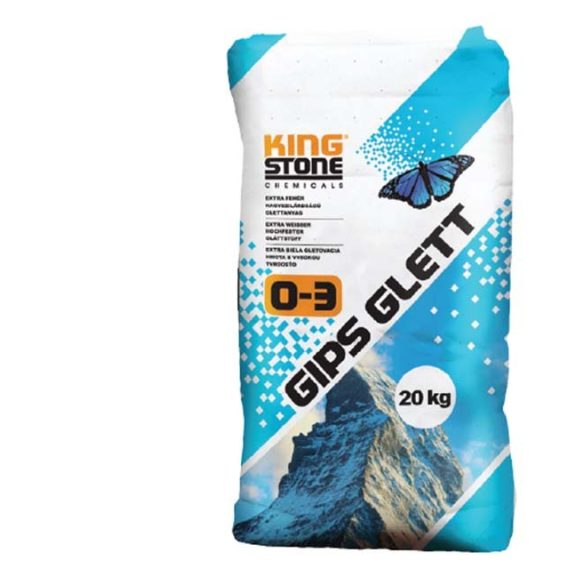 0-3 GIPS GLETT, EXTRA FEHÉR NAGYSZILÁRDSÁGÚ GLETTANYAG,20Kg