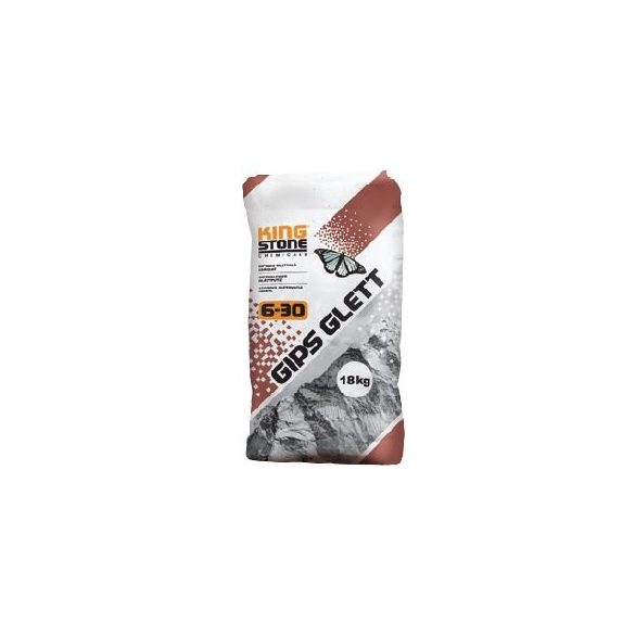 6-30 GIPS GLETT, GIPSZES GLETTELŐ VAKOLAT,18Kg