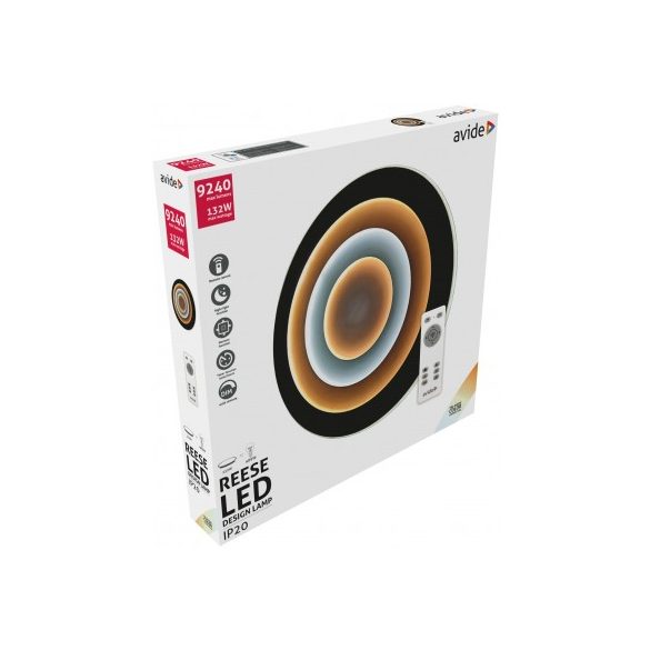 Avide Design Mennyezeti Lámpa Reese 132W(66+66) RF Távirányítóval