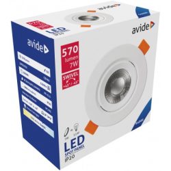 Avide LED Beépíthető Spot 38° Kerek 7W CW 6400K