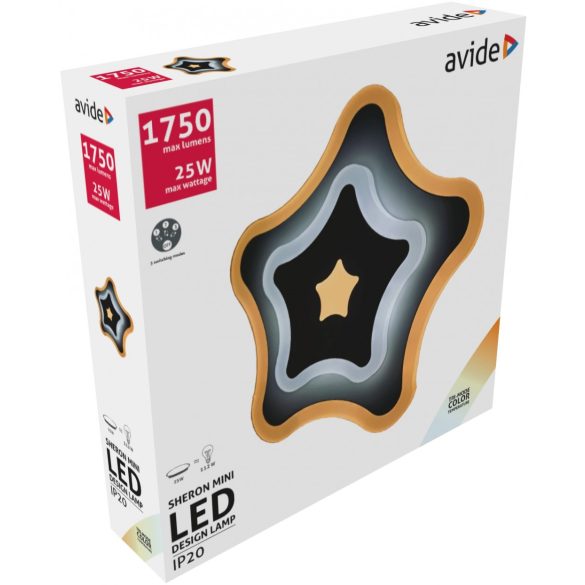 Avide Fali Design Oyster Sheron mini 3 kapcsolási mód 25W
