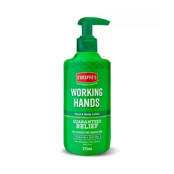 OKeeffes Working Hands Hand & Body Lotion Hidratáló kéz és testápoló krém száraz, repedezett bőrre 315 ml